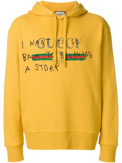 gucci coco capitán hoodie yellow|Gucci 2017 Coco Capitán Hoodie .